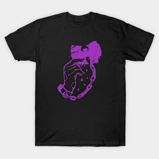 manacles handcuffs wutang purple T-Shirt